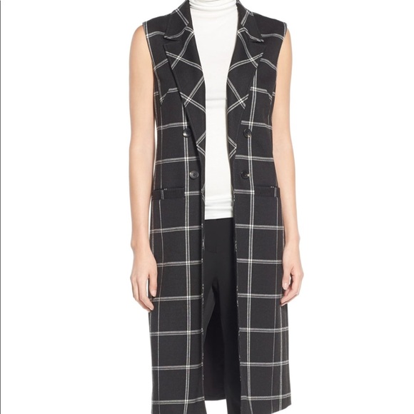 Halogen Double Breasted Long Vest (Petite) - Picture 2 of 8